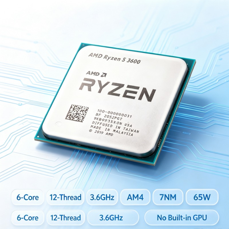 Amd Cpu Ryzen 5 - معالج Ryzen 5 3600 سداسي النواة