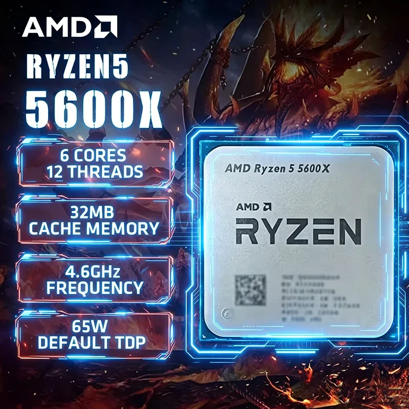 Amd Cpu Ryzen 5 - معالج AMD Ryzen 5 5600X، وحدة