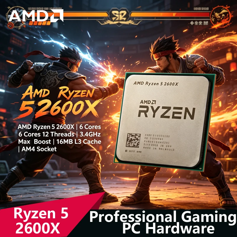 Amd Cpu Ryzen 5 - معالج AMD Ryzen 5 2600X AM4