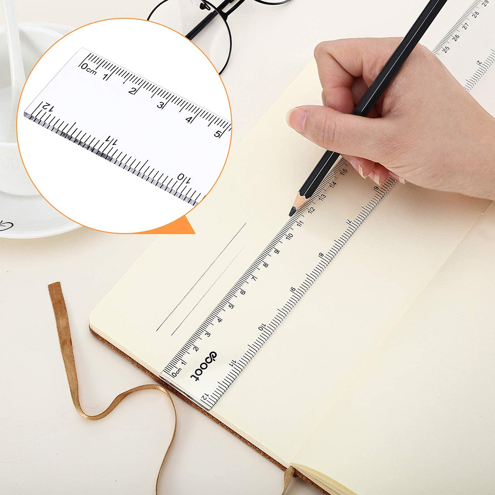 مسطرة مستقيمة 6/8/12 بوصة، 1 ق - مراجعة Tech Office Accessories وسعره