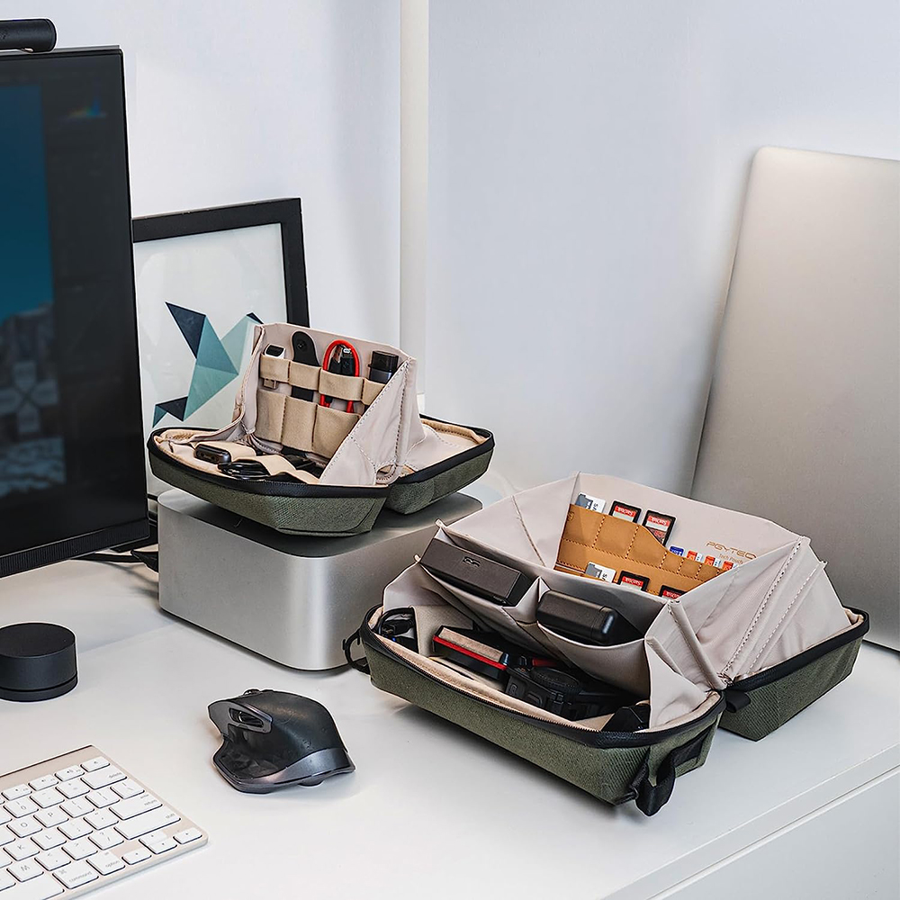 حقيبة إكسسوارات PGYTECH مقاومة - مراجعة Tech Accessories Organizer Pouch وسعره