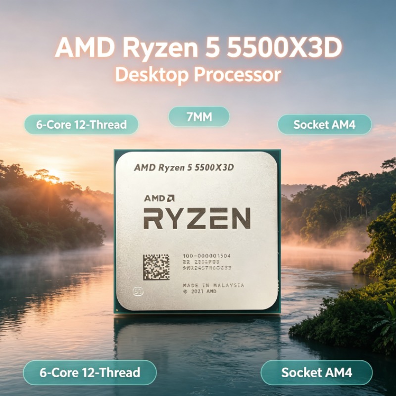 معالج AMD Ryzen 5 5500X3D للأل - مراجعة Amd Cpu Ryzen 5 وسعره