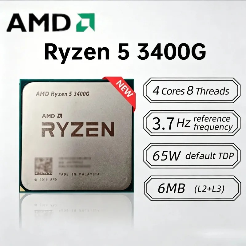 معالج AMD Ryzen 5 3400G رباعي  - مراجعة Amd Cpu Ryzen 5 وسعره