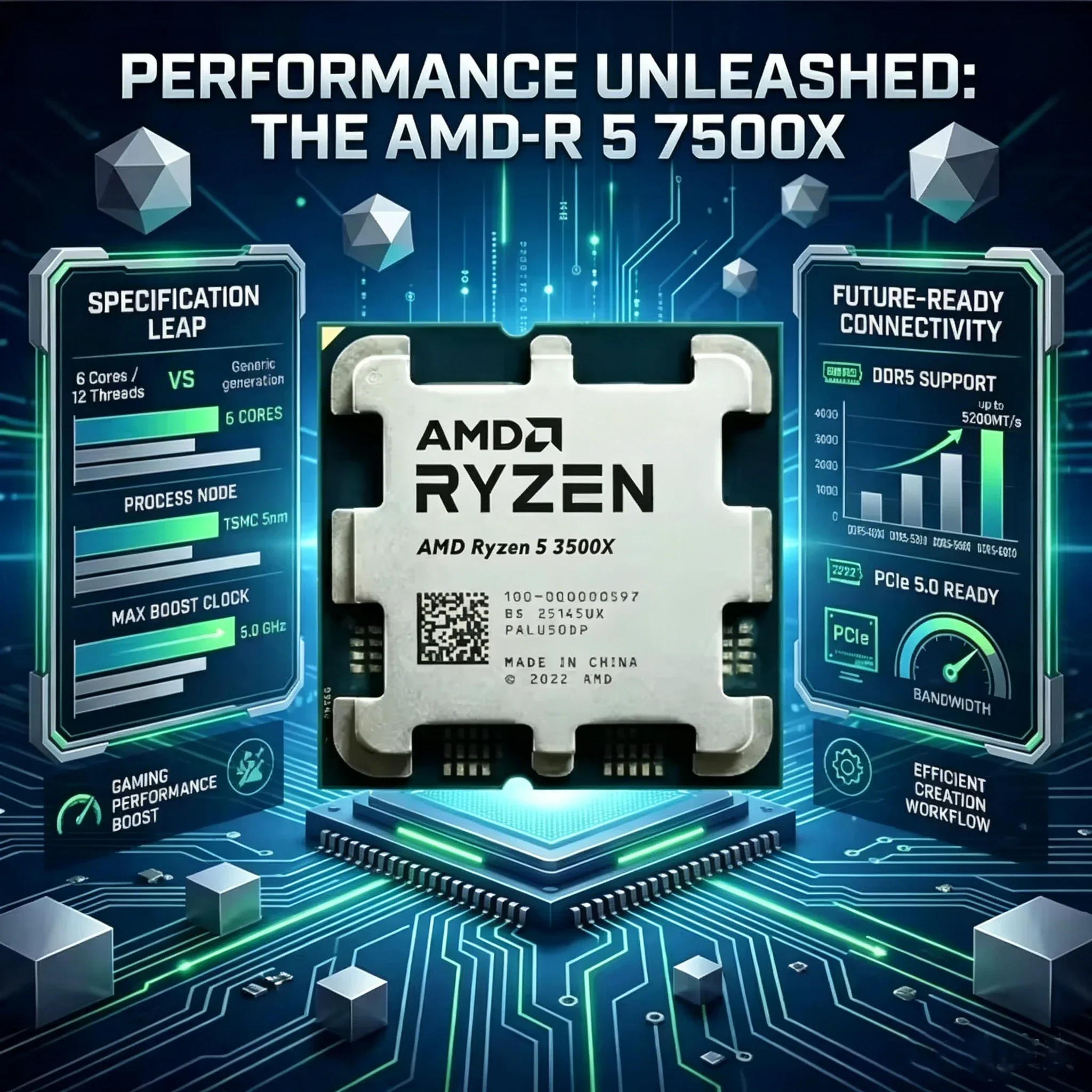 معالج ألعاب سطح المكتب AMD Ryz - مراجعة Amd Cpu Ryzen 5 وسعره